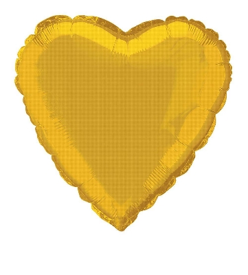 Gold Foil Heart Balloon