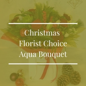 Christmas Florist Choice Aqua Bouquet